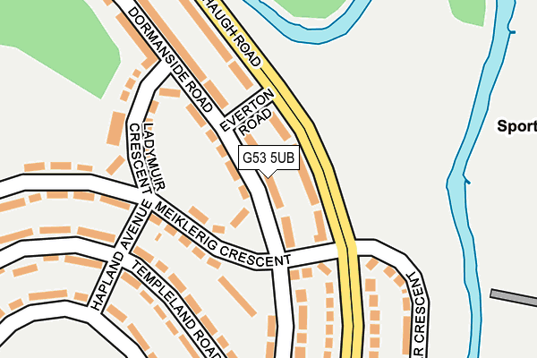 G53 5UB map - OS OpenMap – Local (Ordnance Survey)