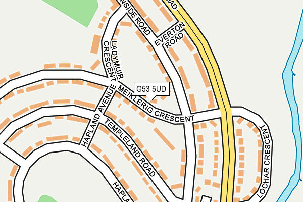 G53 5UD map - OS OpenMap – Local (Ordnance Survey)