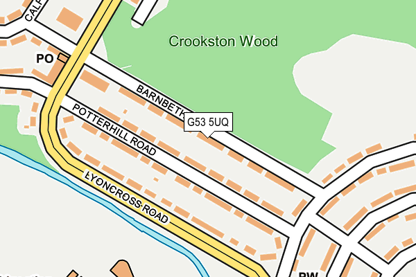 G53 5UQ map - OS OpenMap – Local (Ordnance Survey)