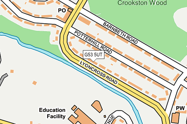 G53 5UT map - OS OpenMap – Local (Ordnance Survey)