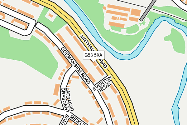 G53 5XA map - OS OpenMap – Local (Ordnance Survey)