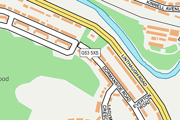 G53 5XS map - OS OpenMap – Local (Ordnance Survey)