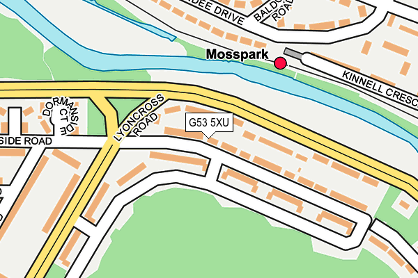 G53 5XU map - OS OpenMap – Local (Ordnance Survey)