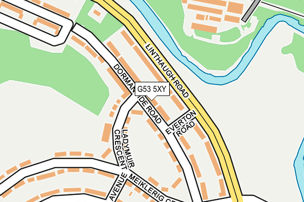 G53 5XY map - OS OpenMap – Local (Ordnance Survey)