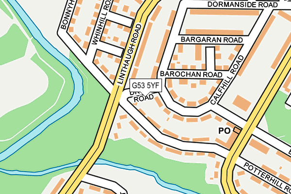 G53 5YF map - OS OpenMap – Local (Ordnance Survey)