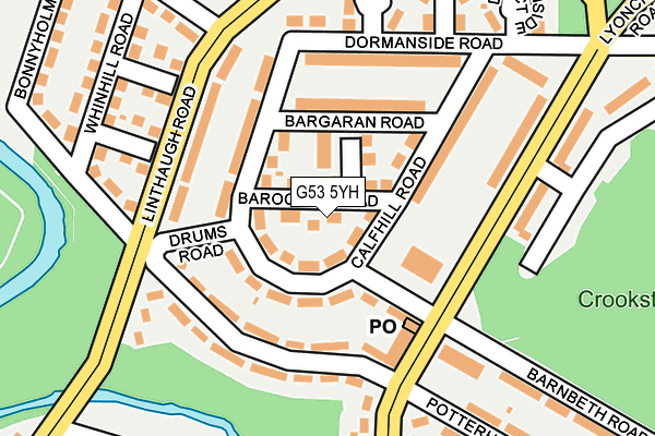 G53 5YH map - OS OpenMap – Local (Ordnance Survey)