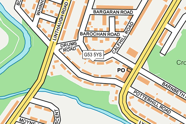 G53 5YS map - OS OpenMap – Local (Ordnance Survey)
