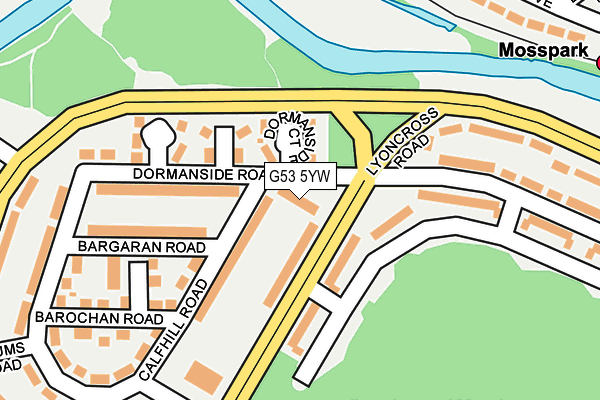 G53 5YW map - OS OpenMap – Local (Ordnance Survey)