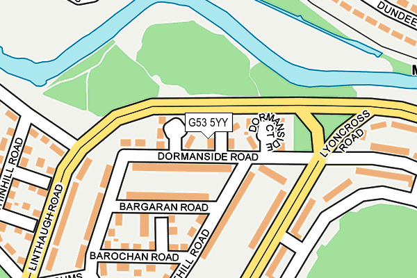 G53 5YY map - OS OpenMap – Local (Ordnance Survey)