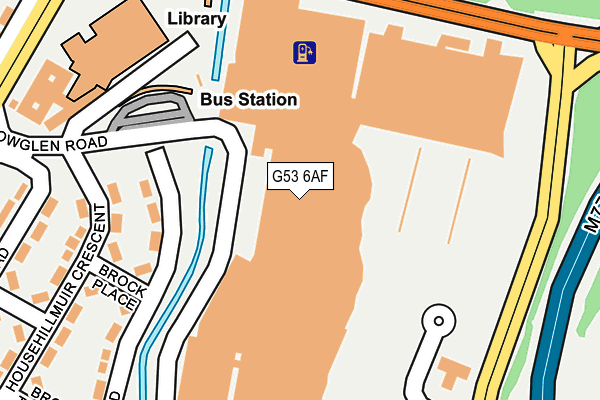 G53 6AF map - OS OpenMap – Local (Ordnance Survey)