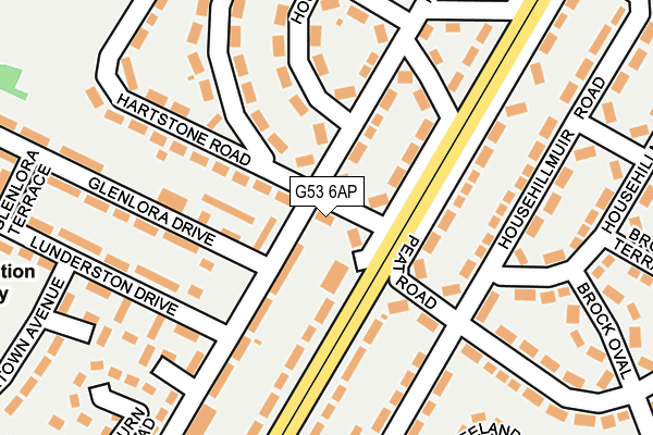 G53 6AP map - OS OpenMap – Local (Ordnance Survey)