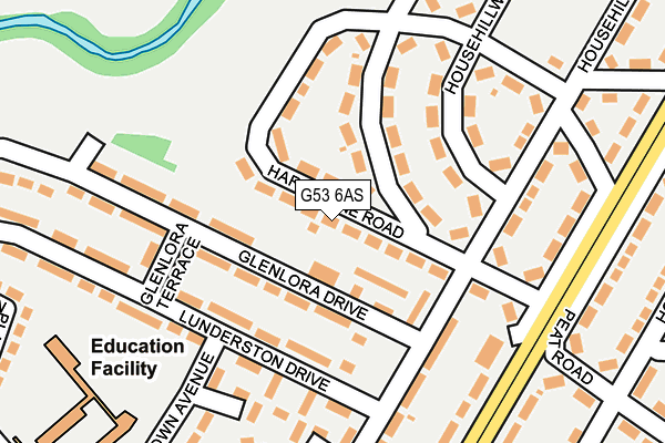 G53 6AS map - OS OpenMap – Local (Ordnance Survey)