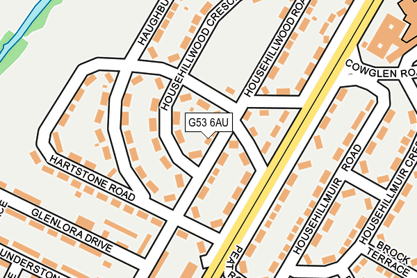 G53 6AU map - OS OpenMap – Local (Ordnance Survey)