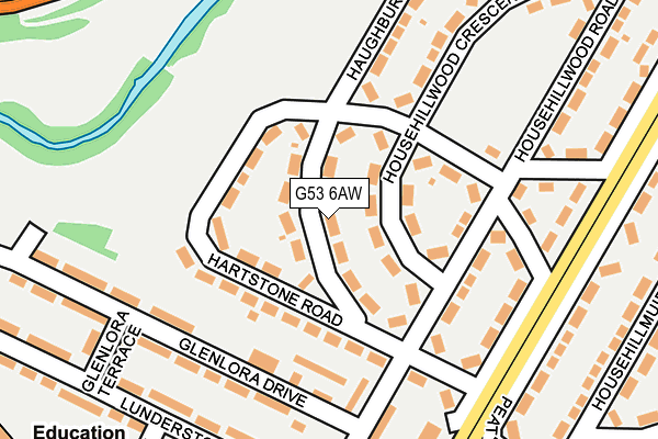 G53 6AW map - OS OpenMap – Local (Ordnance Survey)