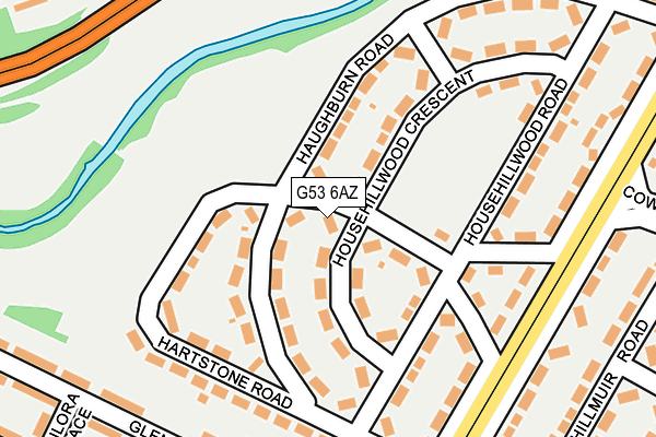 G53 6AZ map - OS OpenMap – Local (Ordnance Survey)