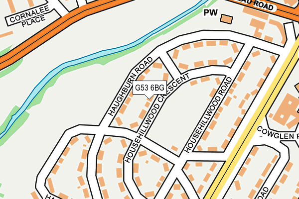 G53 6BG map - OS OpenMap – Local (Ordnance Survey)