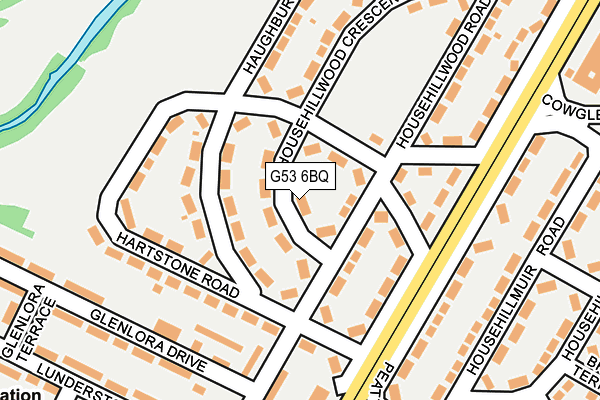 G53 6BQ map - OS OpenMap – Local (Ordnance Survey)
