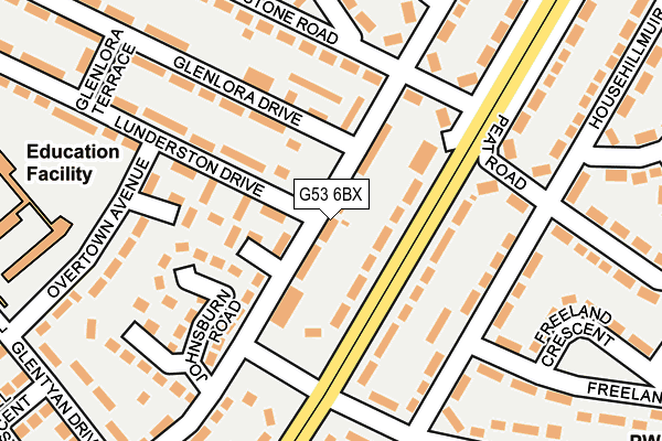 G53 6BX map - OS OpenMap – Local (Ordnance Survey)
