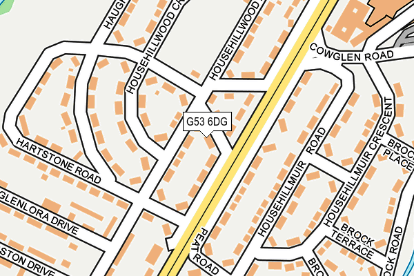 G53 6DG map - OS OpenMap – Local (Ordnance Survey)