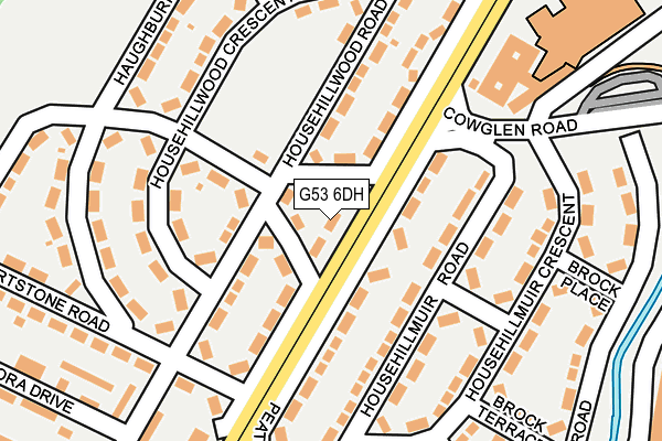 G53 6DH map - OS OpenMap – Local (Ordnance Survey)