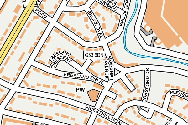 G53 6DN map - OS OpenMap – Local (Ordnance Survey)