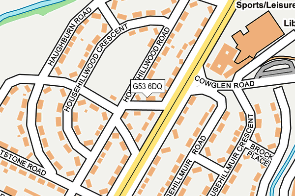 G53 6DQ map - OS OpenMap – Local (Ordnance Survey)