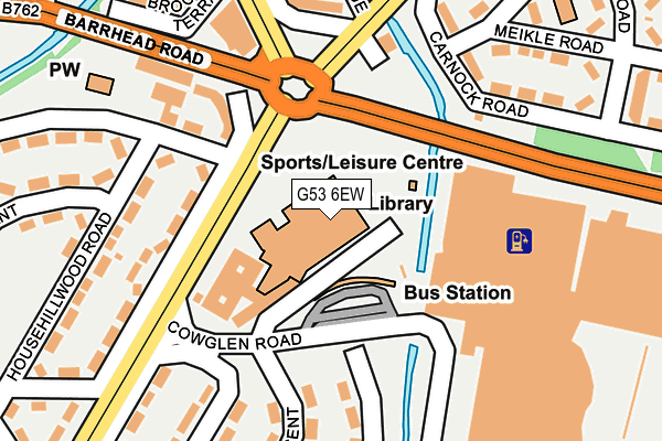 G53 6EW map - OS OpenMap – Local (Ordnance Survey)