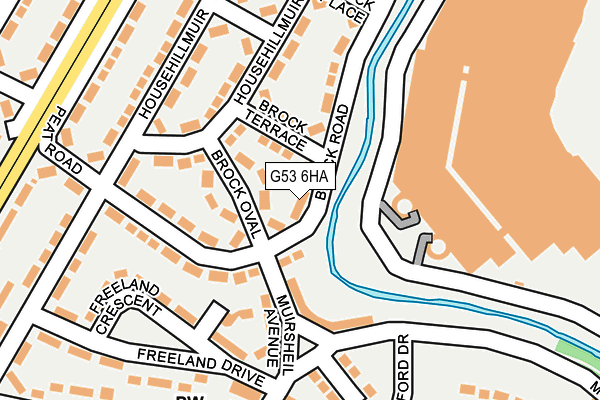 G53 6HA map - OS OpenMap – Local (Ordnance Survey)