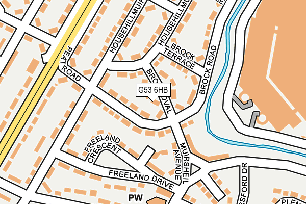 G53 6HB map - OS OpenMap – Local (Ordnance Survey)