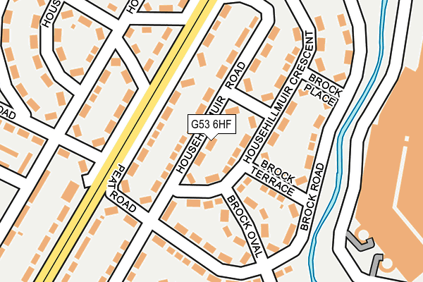 G53 6HF map - OS OpenMap – Local (Ordnance Survey)