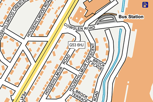 G53 6HJ map - OS OpenMap – Local (Ordnance Survey)