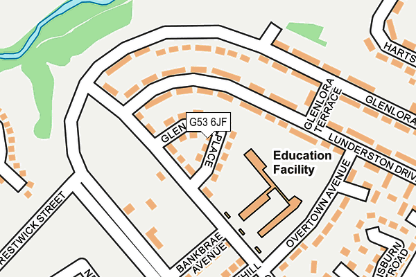 G53 6JF map - OS OpenMap – Local (Ordnance Survey)