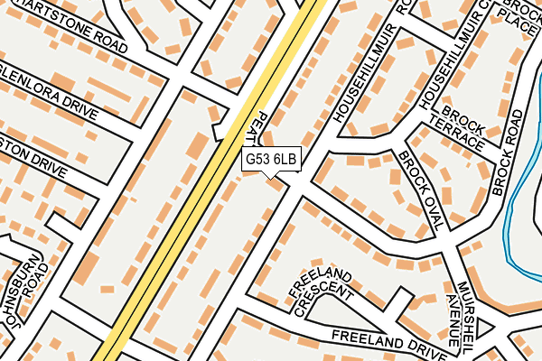 G53 6LB map - OS OpenMap – Local (Ordnance Survey)