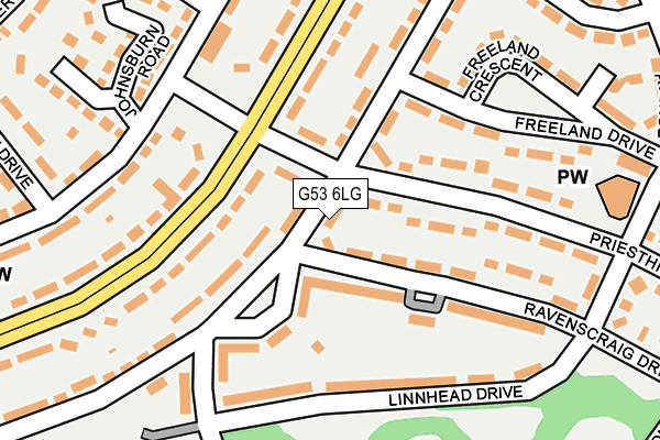 G53 6LG map - OS OpenMap – Local (Ordnance Survey)
