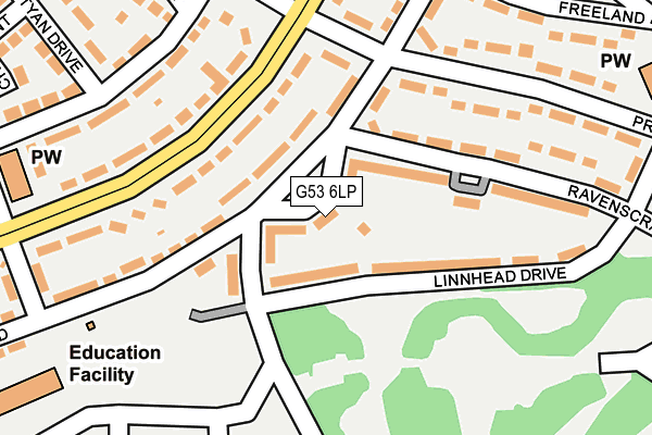 G53 6LP map - OS OpenMap – Local (Ordnance Survey)