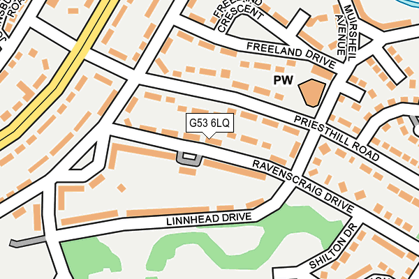 G53 6LQ map - OS OpenMap – Local (Ordnance Survey)