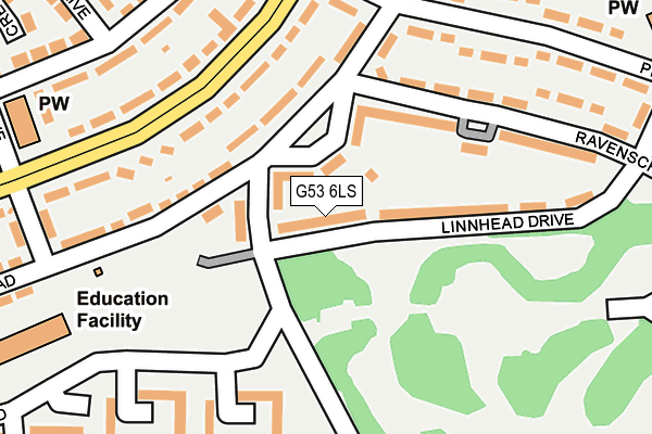 G53 6LS map - OS OpenMap – Local (Ordnance Survey)