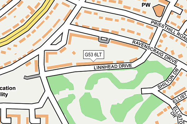 G53 6LT map - OS OpenMap – Local (Ordnance Survey)