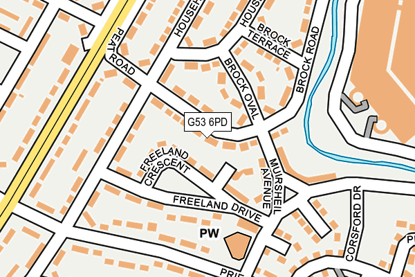 G53 6PD map - OS OpenMap – Local (Ordnance Survey)