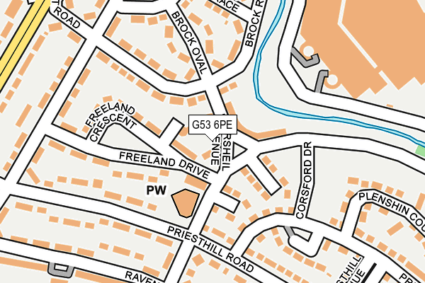 G53 6PE map - OS OpenMap – Local (Ordnance Survey)