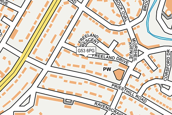 G53 6PG map - OS OpenMap – Local (Ordnance Survey)