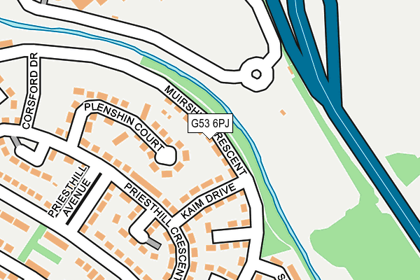 G53 6PJ map - OS OpenMap – Local (Ordnance Survey)