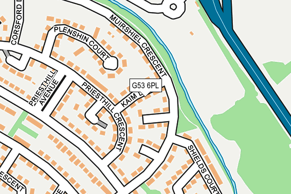G53 6PL map - OS OpenMap – Local (Ordnance Survey)