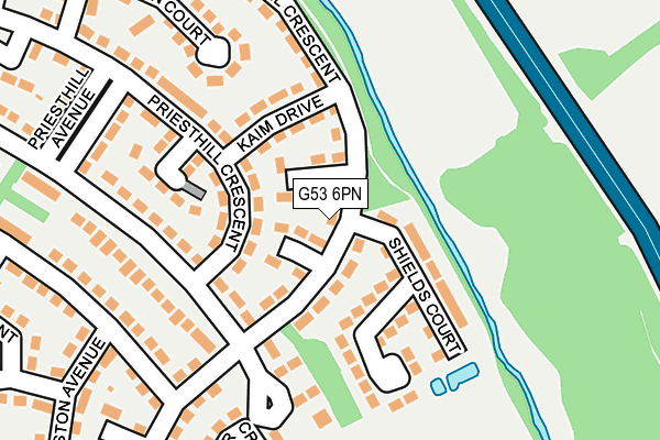 G53 6PN map - OS OpenMap – Local (Ordnance Survey)