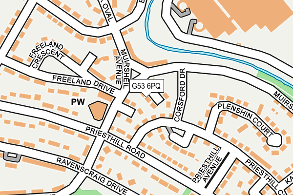 G53 6PQ map - OS OpenMap – Local (Ordnance Survey)