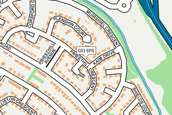 G53 6PS map - OS OpenMap – Local (Ordnance Survey)