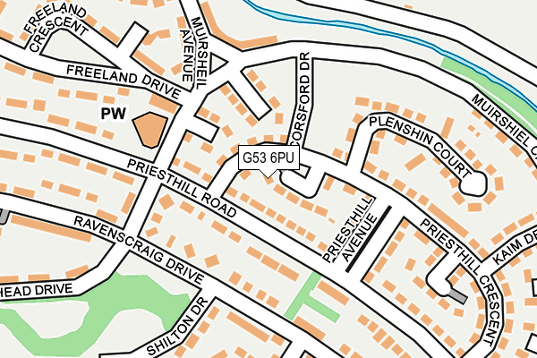 G53 6PU map - OS OpenMap – Local (Ordnance Survey)