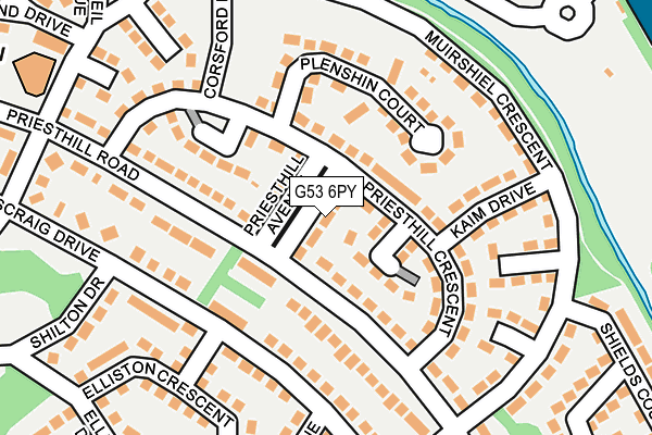 G53 6PY map - OS OpenMap – Local (Ordnance Survey)