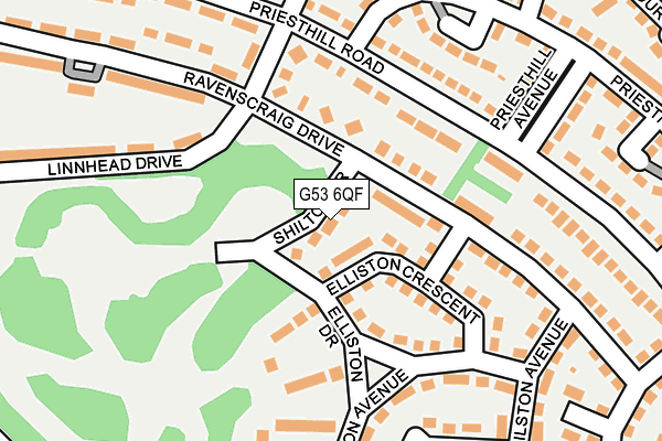 G53 6QF map - OS OpenMap – Local (Ordnance Survey)