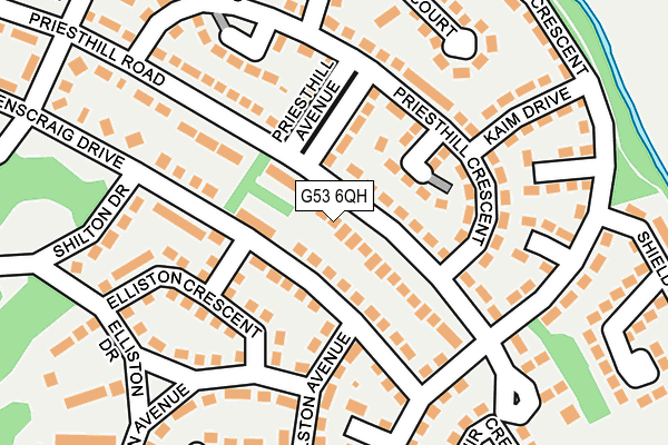 G53 6QH map - OS OpenMap – Local (Ordnance Survey)